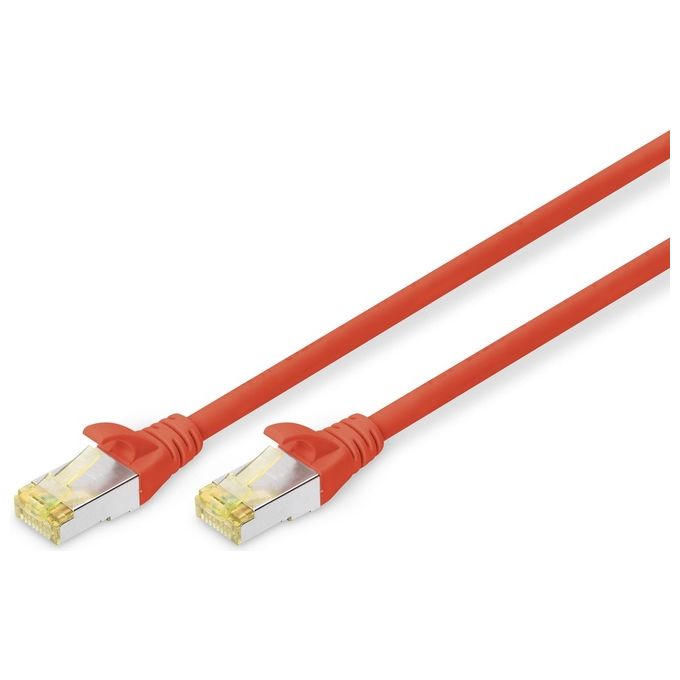 Digitus cavo rete s-ftp cat.6a doppia schermatura lsoh colore rosso mt. 3