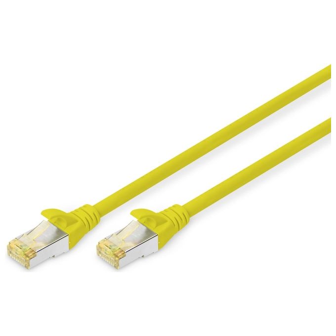 Digitus cavo rete s-ftp cat.6a doppia schermatura lsoh colore giallo mt. 5