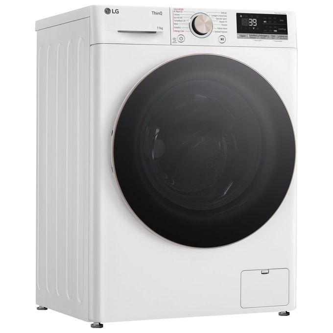 LG AI DD F4R7011TSWG Lavatrice 11kg a Carica Frontale Serie R7 Lavatrice Classe A -10% 1400 giri TurboWash 360 Vapore su 7 Programmi Wi-Fi Libera installazione Bianco