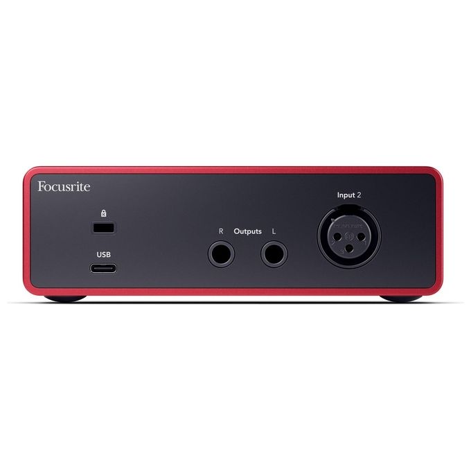 Focusrite MOSC0032 Scarlett Solo 4th Gen Interfaccia Audio USB-C 2 In 2 Out 24bit 192kHz 1 Preamplificatore colore Rosso e Nero