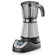 De'Longhi Alicia PLUS EMKP 63.B Caffettiera Moka Elettrica 3-6 Tazze, 450 W, Nero-Argento