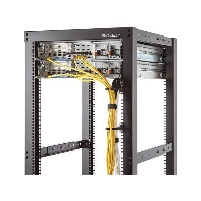 StarTech Gancio con anello a D per gestione cavi in server rack verticale 1U - 5,7 x 10 cm