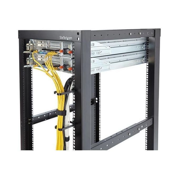 StarTech Gancio con anello a D per gestione cavi in server rack verticale 1U - 4,5 x 10 cm