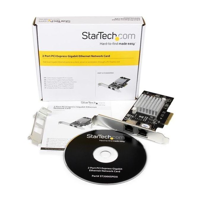 StarTech Scheda adattatore server di rete Gigabit Ethernet PCI Express (PCIe x4) a due porte - Intel i350 NIC