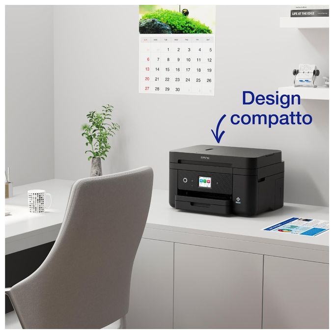 Epson C11CK60403 WorkForce WF-2960DWF Stampante Multifunzione Inkjet A4 Fronte Retro ADF WiFi Ethernet Display Touch 6.1'' AirPrint colore Nero