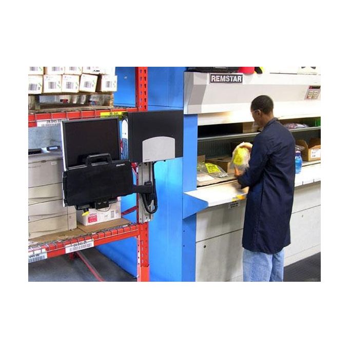 Ergotron Braccio a Muro Serie 200 Combo Arm per Lcd fino a 24'' e Tastiera Portata 2,7-8,2Kg Nero