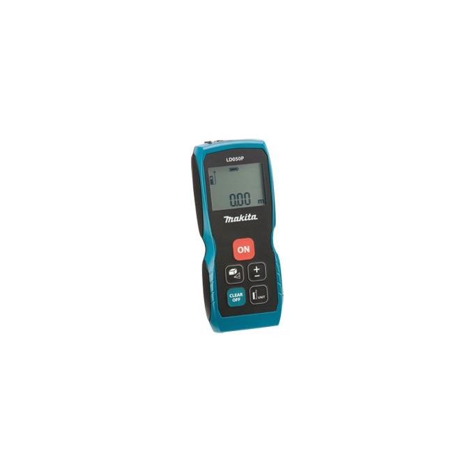 Makita LD050P Misuratore Laser 50 m Precisione ±2 mm IP54 Classe 2 Display 3 Righe Retroilluminato colore Nero