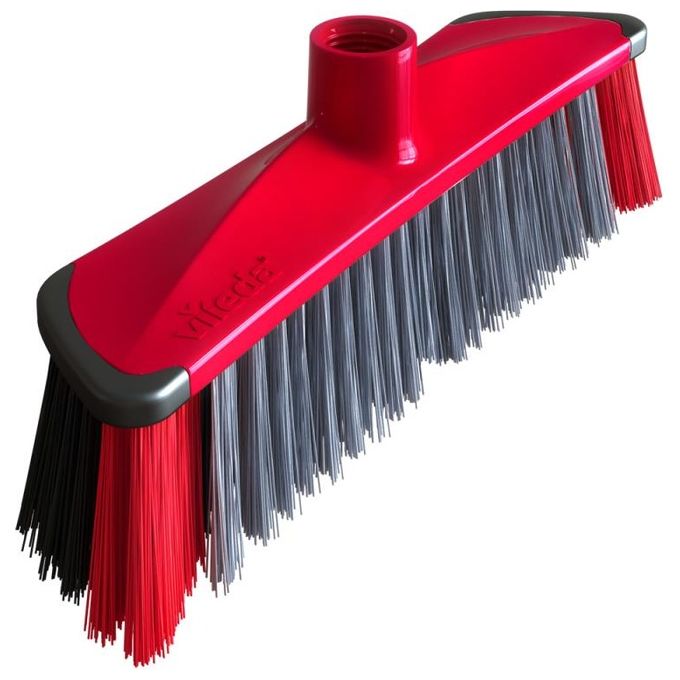 Vileda Scopa 3Action Innovativa Soluzione per la Pulizia della Casa con Tre Tipi di Setole Efficaci e Maneggevoli