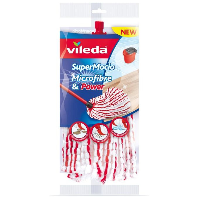 VILEDA Mocio Microfibre and Power Ricambio Vileda