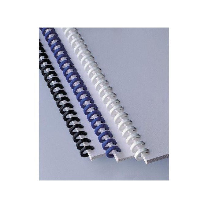 Gbc Cf50 Dorsi Plastici Click 8mm Bianco