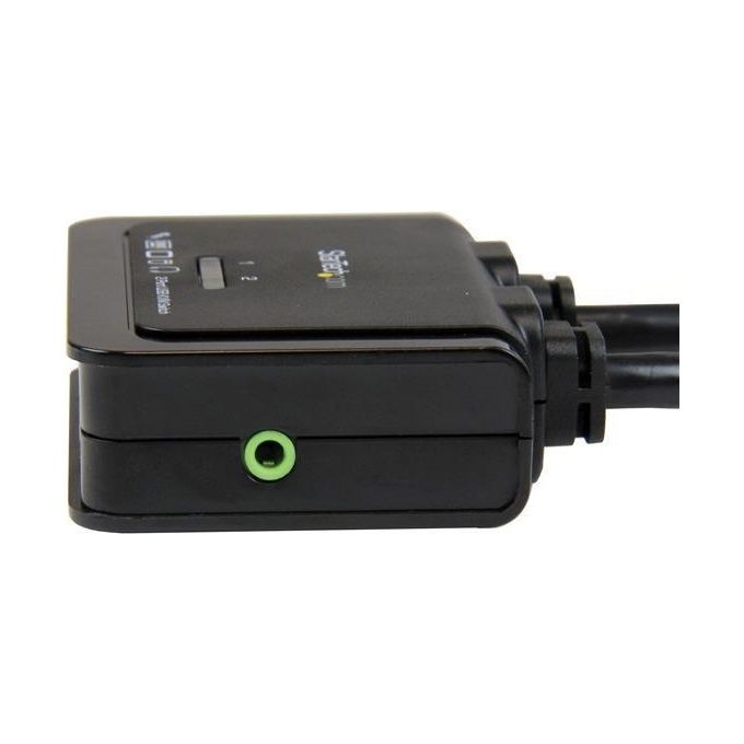 StarTech Switch KVM cavo HDMI USB 2 porte con audio e switch remoto - Alimentazione USB