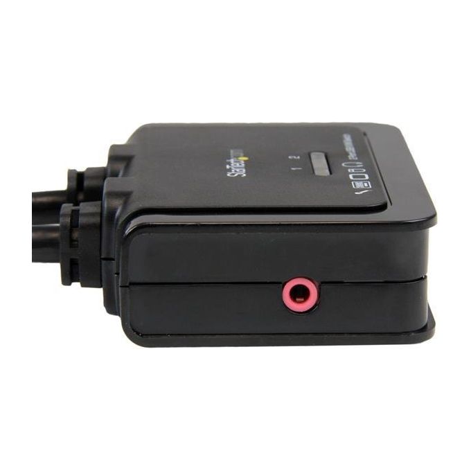 StarTech Switch KVM cavo HDMI USB 2 porte con audio e switch remoto - Alimentazione USB