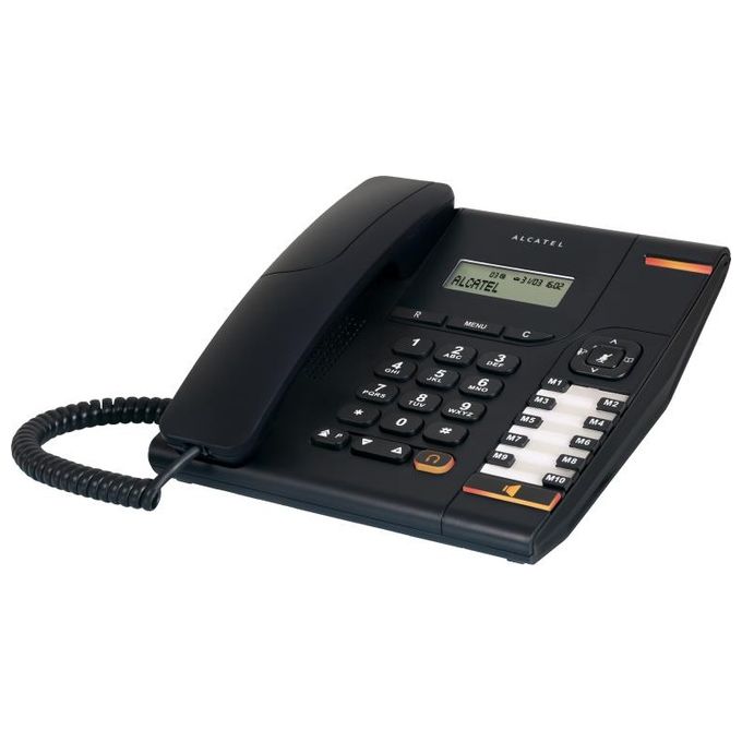 Alcatel Temporis 580 Telefono Analogico-DECT con Identificatore di Chiamata Nero