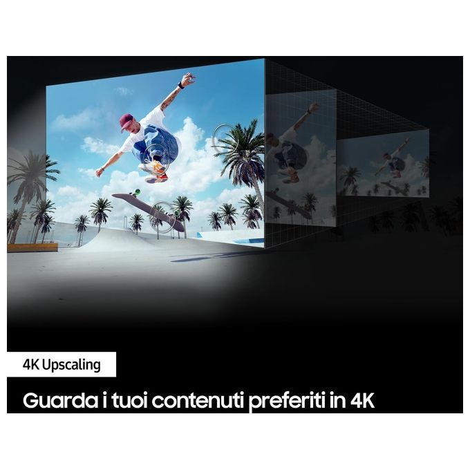Samsung UE43DU7170UXZT Crystal Smart TV LED 43'' 4K UHD Processore Crystal 4K HDR10+ OTS Lite Q-Symphony Gaming Hub colore Nero