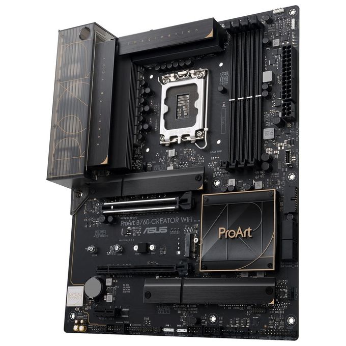 Asus 90MB1FY0-M1EAY0 ProArt Scheda Madre ATX Intel B760 LGA 1700 DDR5 3x M.2 PCIe 5.0 Wi-Fi 6 Dual Ethernet 2.5G Thunderbolt 4