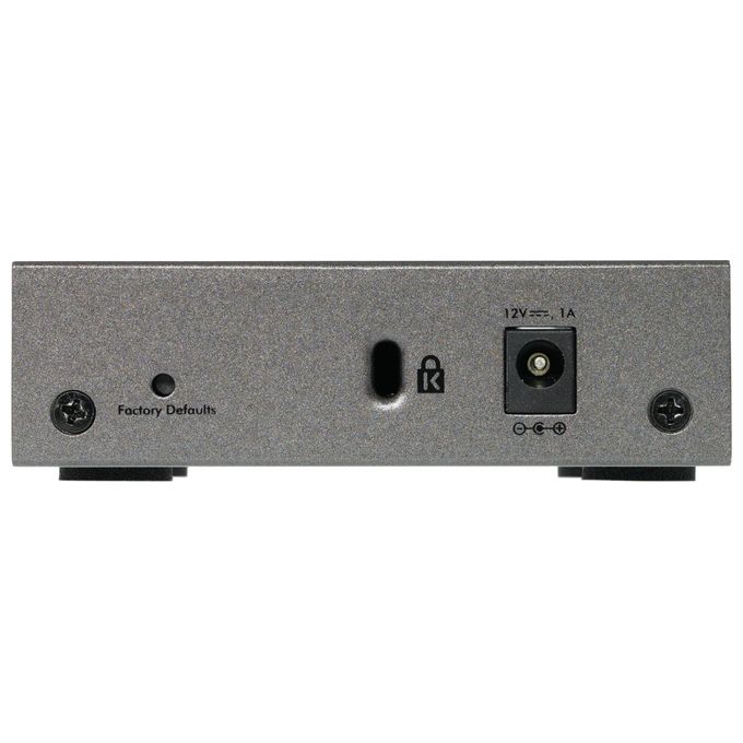 NETGEAR GS105E Switch di Rete Gestito L2-L3 5 Porte Gigabit Ethernet Grigio