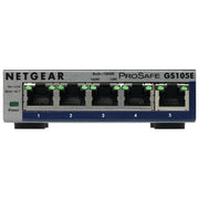 NETGEAR GS105E Switch di Rete Gestito L2-L3 5 Porte Gigabit Ethernet Grigio