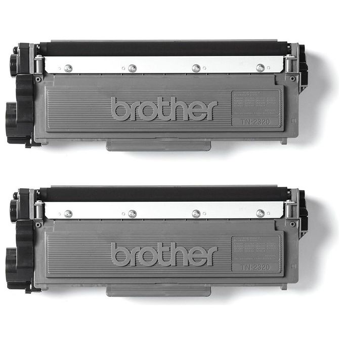 Brother TN-2320TWIN Toner Originale Doppia Confezione 2600 Pagine per Stampante Laser colore Nero