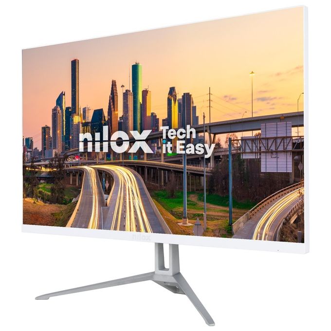 Nilox NXM24FHD100W Monitor Desktop 23.8'' IPS Full HD 100 Hz colore Bianco