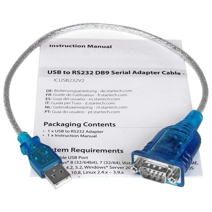 StarTech Cavo adattatore seriale USB a RS232 DB9 1 porta - M-M
