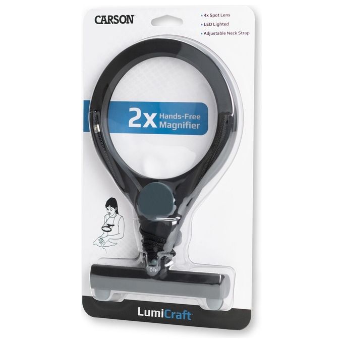 Carson LC-15 LumiCraft Lente d'Ingrandimento 2x con Luce Led