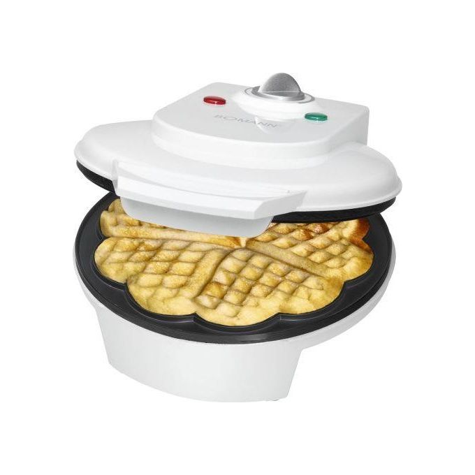 Bomann WA 5018 CB Piastra per Waffle 1200W Bianco