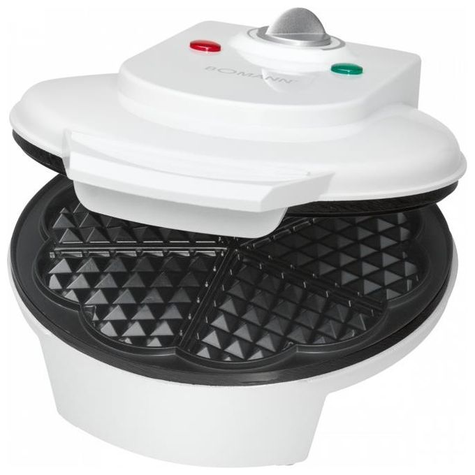 Bomann WA 5018 CB Piastra per Waffle 1200W Bianco
