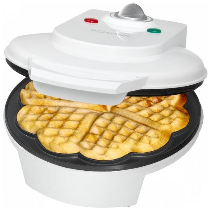 Bomann WA 5018 CB Piastra per Waffle 1200W Bianco
