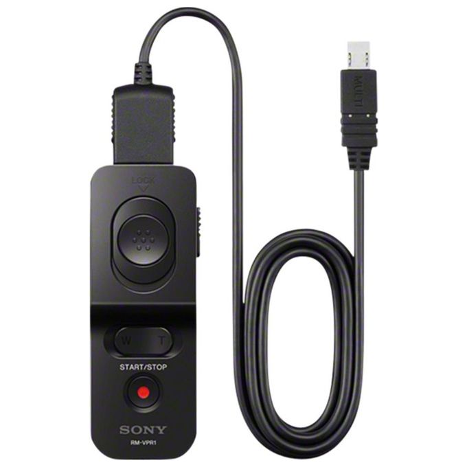 Sony SON2461 Telecomando Cablato con Funzioni di Zoom e Blocco Otturatore Lunghezza Cavo 0,80 m colore Nero