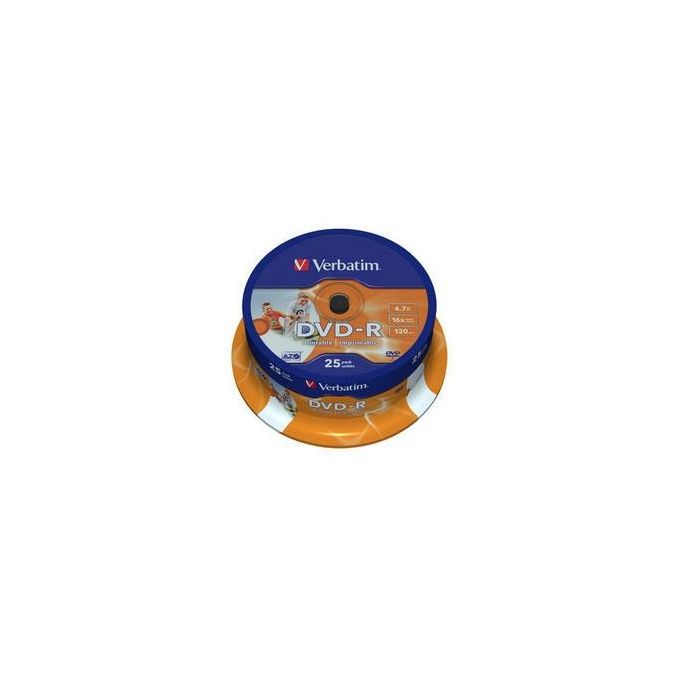Verbatim Spindle Print.25 Dvd-r 16x 4.7g Xx