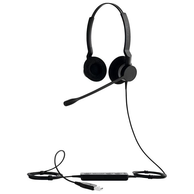 Jabra Biz 2300 Usb Microsoft Lync Duo Cuffie con Microfono