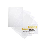 Durable 483119 Inserti di Ricambio per Piastra Crystal Sign 148x105 mm Microperforati per Stampa Laser A4 Trasparente
