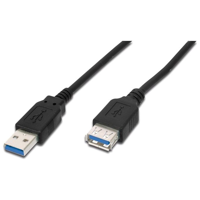 Assmann Electronic AK-300203-030-S Cavo Usb 3mt 3.0 (3.1 Gen 1) Usb A Nero