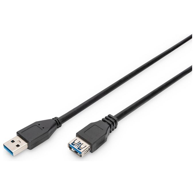Assmann AK-300203-018-S Cavo Usb 1,8mt 3.2 Gen 1 Usb A Nero