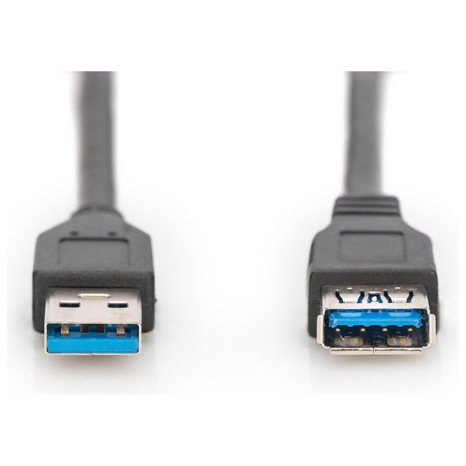 Assmann AK-300203-018-S Cavo Usb 1,8mt 3.2 Gen 1 Usb A Nero