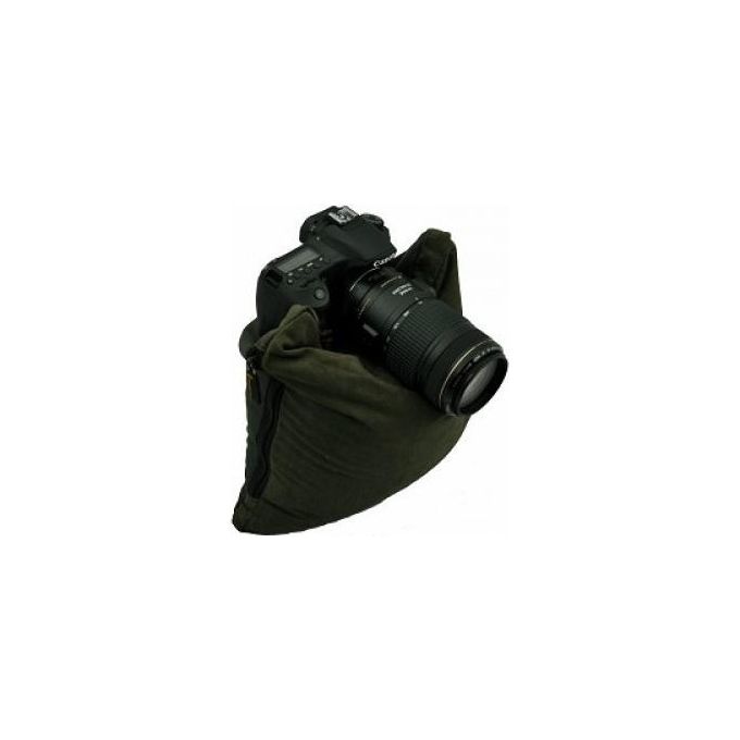Stealth Gear SGBBFLFG Extreme Flat Beanbag Custodia Compatta in Poliestere Scamosciato Impermeabile 30x30x5 cm colore Verde Foresta