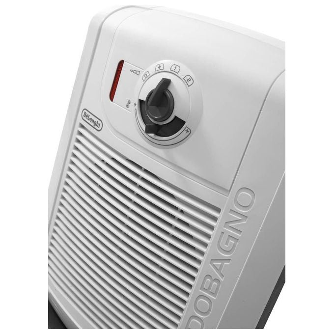 De'Longhi Caldobagno HBC 3030, Termoventilatore Elettrico, 2000W, Bianco, IP21