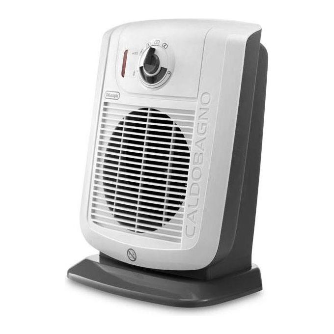 De'Longhi Caldobagno HBC 3030, Termoventilatore Elettrico, 2000W, Bianco, IP21