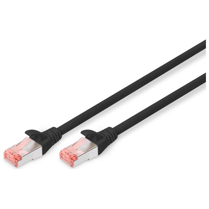 Digitus cavo rete s-ftp cat.6 doppia schermatura ls0h colore nero mt. 3