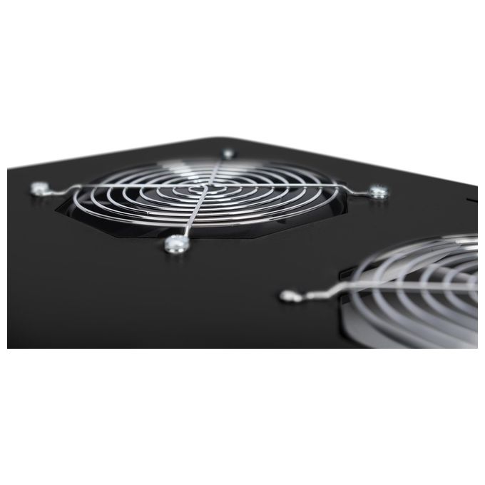 Digitus DN-19 FAN-6-SRV-B Unita' di Raffreddamento a Soffitto per Armadi Server Unique 6 Ventole Termostato Regolabile 13 8 m³-min 47 dB IP20 colore Nero