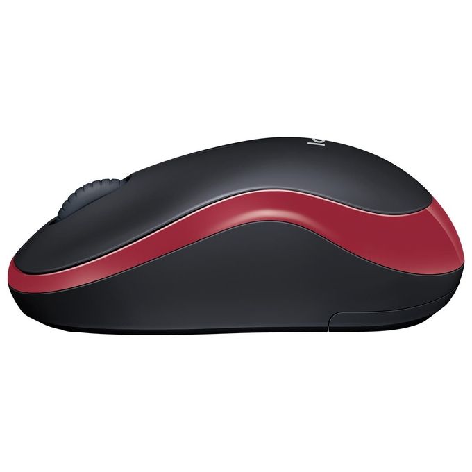 Logitech Mouse Wireless Mouse M185 rosso