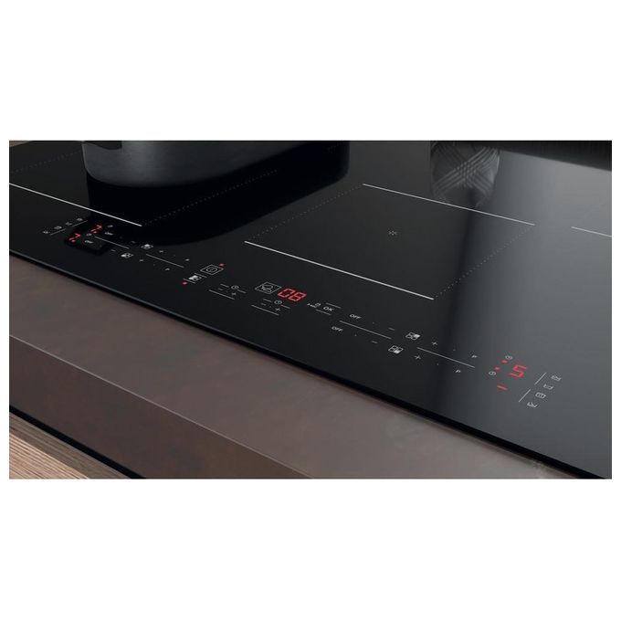 Hotpoint HB 0577B NE Piano cottura induzione 77 cm 4 zone Combi Duo Active Cook controlli touch colore Nero