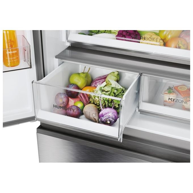 Haier HFR7819ENGC Serie 7 Frigorifero Multi Door 504 L 190 cm Classe E 36 dB No Frost WiFi colore Inox