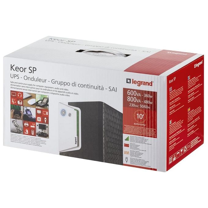 Legrand UPS Keor SP Gruppo di Continuita' UPS 60VA 360W