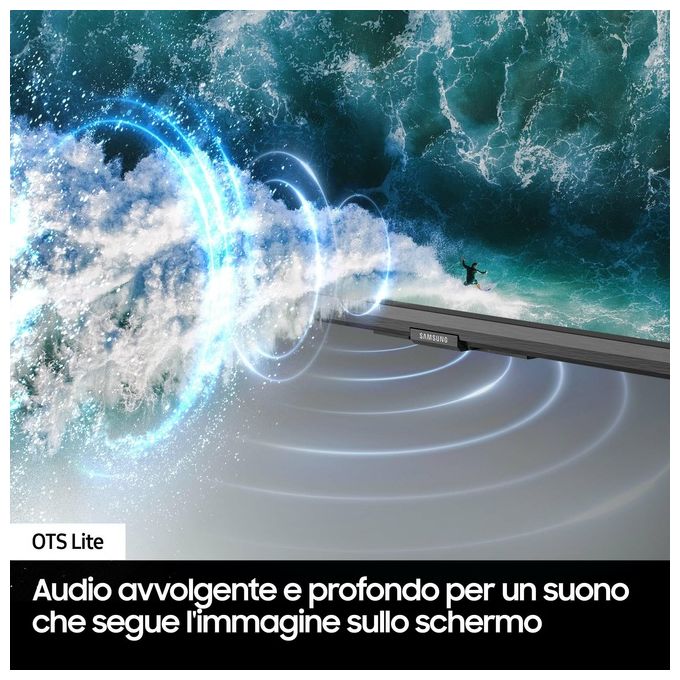 Samsung UE43DU7170UXZT Crystal Smart TV LED 43'' 4K UHD Processore Crystal 4K HDR10+ OTS Lite Q-Symphony Gaming Hub colore Nero