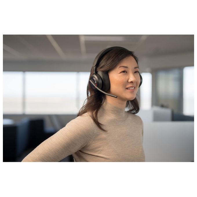 Kensington K83452WW Cuffie over-ear Bluetooth H3000 Cancellazione Rumore Attiva con AI Durata Batteria 60 h Connessione Bluetooth 5.2 colore Nero