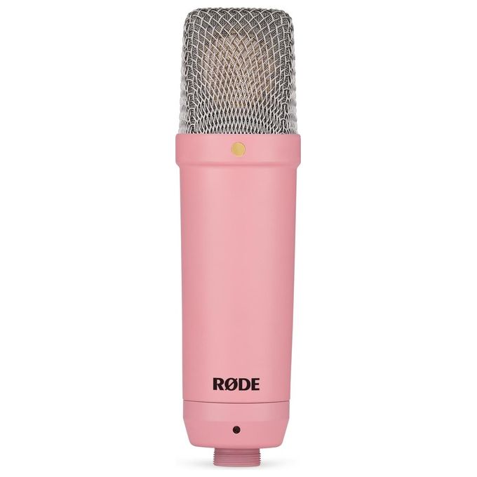 RØDE NT1SIGNATUREPINK NT1 Signature Series Microfono a Condensatore a Grande Diaframma Capsula HF6 1 Pollice Rumore 4 dBA Incluso Supporto Antivibrante Filtro Pop e Cavo XLR colore Rosa