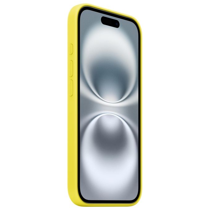 Apple MYY73ZM-A Custodia MagSafe in Silicone per iPhone 16 Compatibile con Ricarica Wireless e Controllo Fotocamera colore Giallo carambola