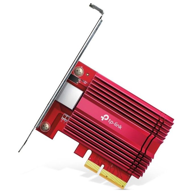 TP-Link TX401 Scheda di Rete PCI Express 10 Gigabit Ethernet 10000 Mbit-s Multi-Velocita' colore Rosso