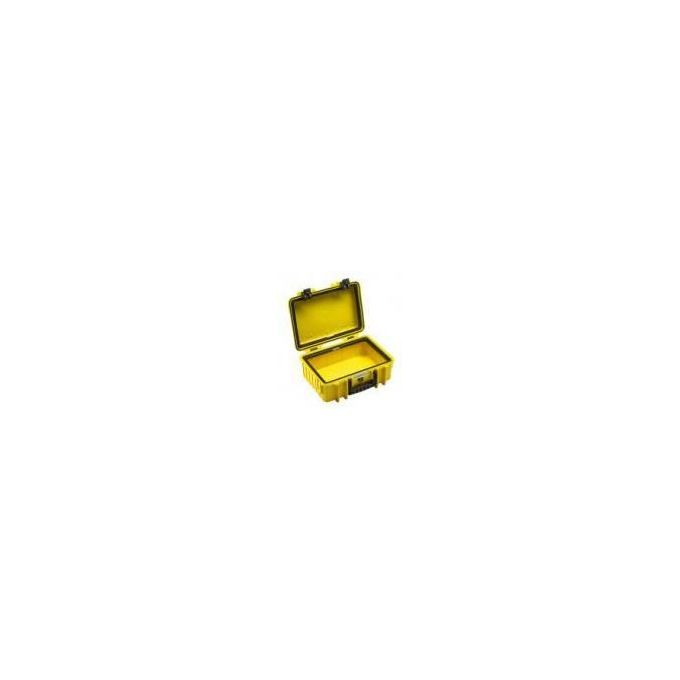BandW Cases 6000-YSI Type 6000 Valigetta Porta Attrezzi Schiuma Pretagliata IP67 Impilabile con Valvola di Compensazione Pressione 32.6 L colore Giallo